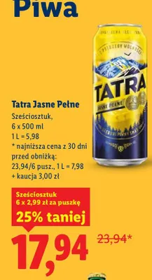 Piwo promocja w Lidl