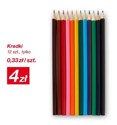 Kredki 12-pak promocja w KiK