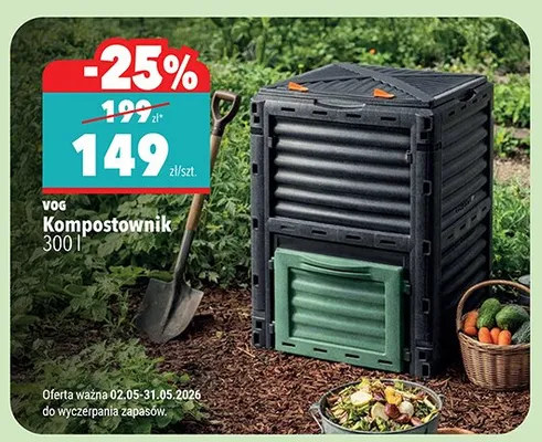 Kompostownik 300l VOG promocja w Biedronka