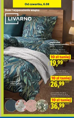 Pościel satynowa z mikrofibry Livarno Home 140x200 cm promocja w Lidl