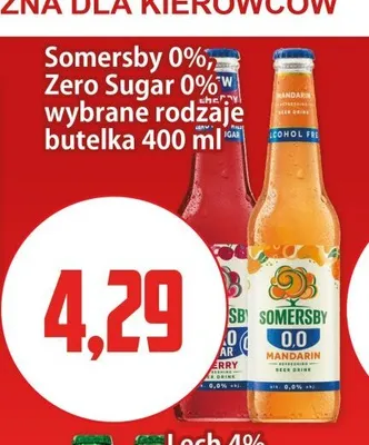 Piwo bezalkoholowe Somersby Strawberry & Lime promocja w Kupiec
