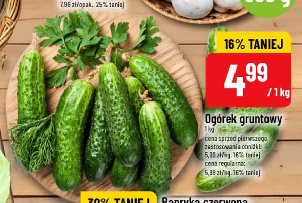 Ogórki gruntowe promocja w POLOmarket
