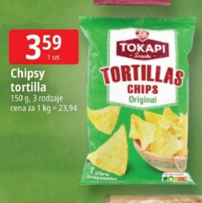 Chipsy tortilla Tokapi promocja w Leclerc