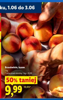 Brzoskwinie luzem promocja w Lidl