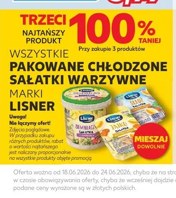 Sałatka jarzynowa z koperkiem Lisner promocja w Kaufland