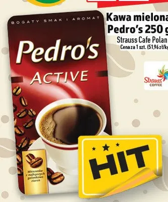 Kawa mielona Pedro's Active promocja w TOPAZ