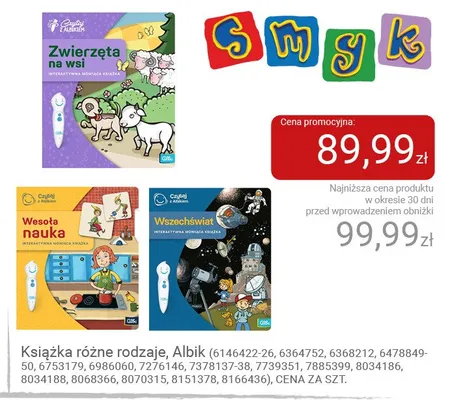 Książka Albik promocja w Smyk