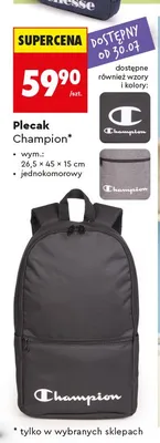 Plecak Champion promocja w Biedronka