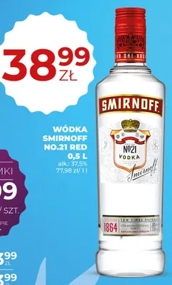 Wódka Smirnoff No.21 Red promocja w Duży Ben