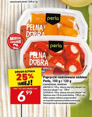 Papryczki nadziewane serkiem czereśniowe Perla promocja w Twój Market