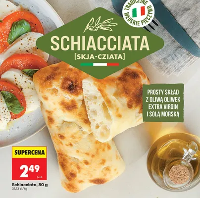 Pieczywo Schiacciata promocja w Biedronka