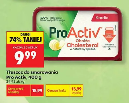 do smarowania ProActiv Kardio promocja w Biedronka