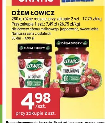 Dżem Łowicz promocja w Stokrotka