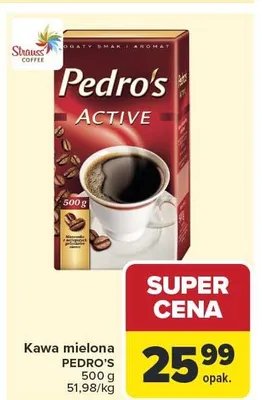Kawa mielona Pedro's Active promocja w Carrefour