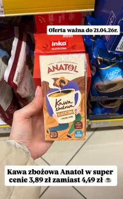 Kawa zbożowa klasyczna promocja w Dino