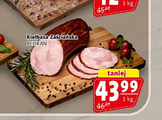 Kiełbasa Zaściańska Pelikan promocja w Prim Market