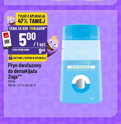 Płyn dwufazowy do demakijażu Ziaja promocja w POLOmarket