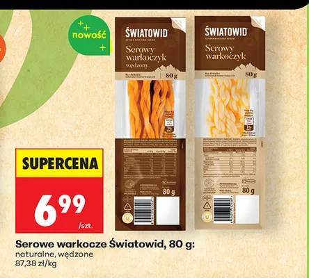Serowe warkocze naturalne Światowid promocja w Biedronka