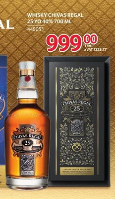 Whisky Chivas Regal 25 YO 40% promocja w Selgros