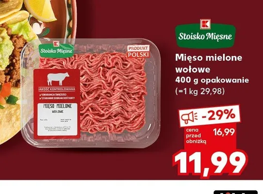 Mięso mielone wołowe promocja w Kaufland