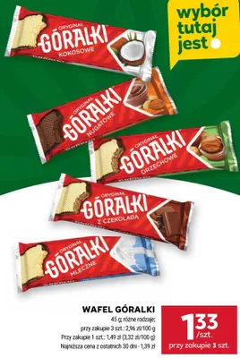 Wafel Góralki Mleczne promocja w Stokrotka