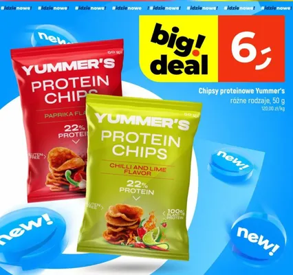 Chipsy proteinowe Yummer's Chilli and Lime promocja w Dealz