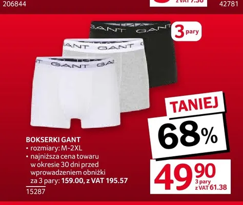 Bokserki Gant 3-pak promocja w Selgros