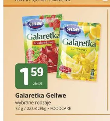 Galaretka Gellwe truskawkowa promocja w Marketvita