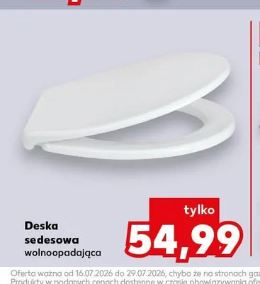 Deska sedesowa wolnoopadająca promocja w Kaufland