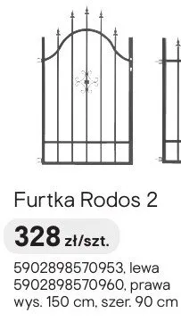 Furtka Rodos 2 prawa promocja w Castorama