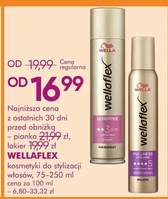 Kosmetyki do stylizacji włosów Wellaflex promocja w Super-Pharm
