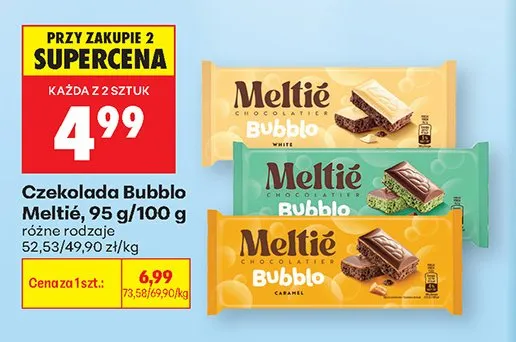 Czekolada bubbly white Milka promocja w Biedronka