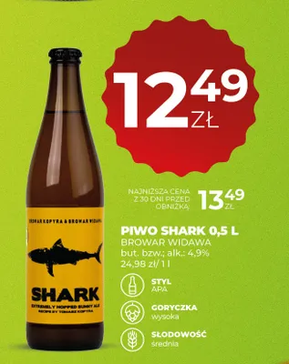 Piwo Shark Widawa promocja w Duży Ben