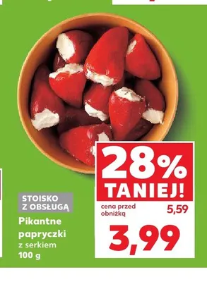Pikantne papryczki z serkiem promocja w Kaufland