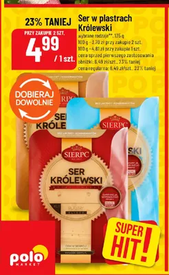 Ser w plastrach Królewski Sierpc promocja w POLOmarket