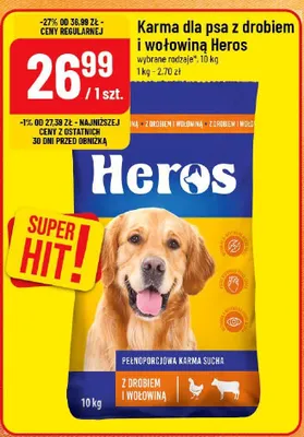 Karma dla psa z drobiem i wołowiną wybrane rodzaje promocja w POLOmarket