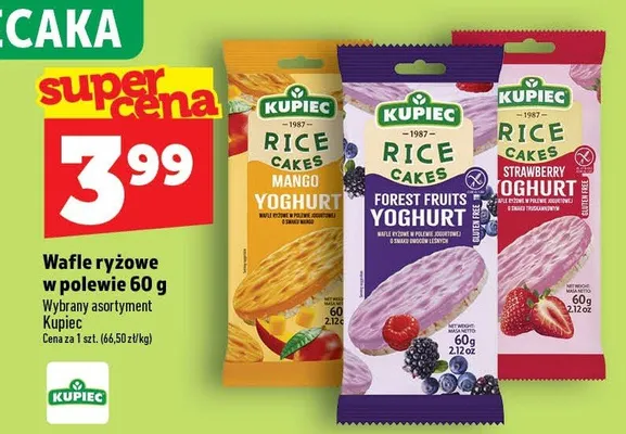 Wafle ryżowe w polewie Kupiec promocja w TOPAZ