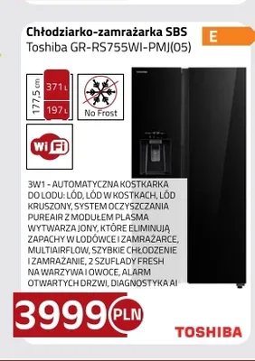 Chłodziarko-zamrażarka Sbs Toshiba GR-RS755WI-PMJ(05) promocja w kakto.pl