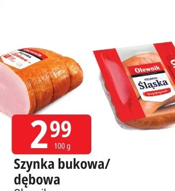 Szynka bukowa Olewnik promocja w Leclerc