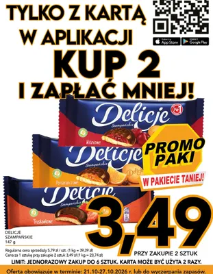 Delicje Szampańskie pomarańczowe promocja w Kupiec