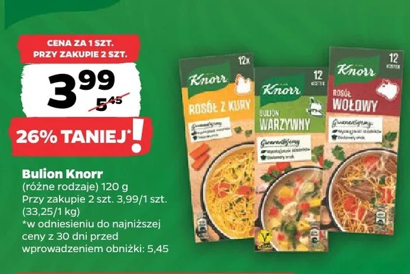 Bulion Knorr Rosół z kury promocja w Netto
