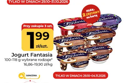 Jogurt Fantasia promocja w Społem Częstochowa