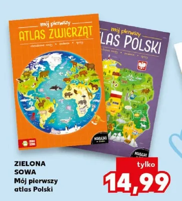 Książka Mój pierwszy atlas Polski Zielona Sowa promocja w Kaufland