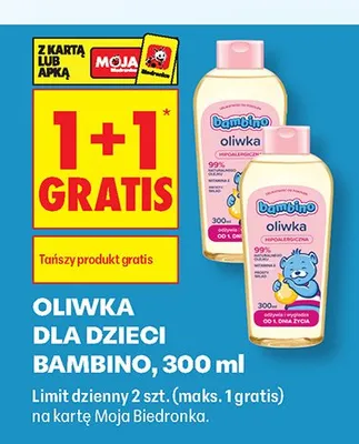 Oliwka dla dzieci Bambino promocja w Biedronka