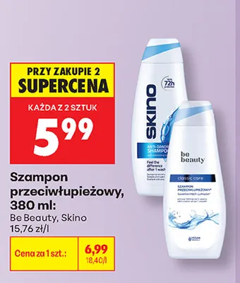 Szampon przeciwłupieżowy Be Beauty promocja w Biedronka