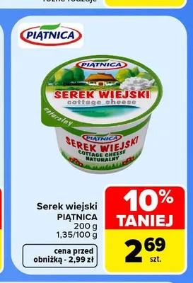 Serek wiejski Piątnica promocja w Carrefour