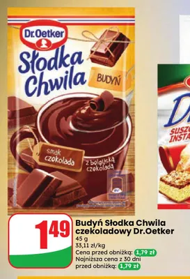 Budyń Słodka Chwila czekoladowy Dr.Oetker promocja w Dino