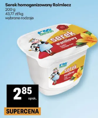 Serek homogenizowany Rolmlecz promocja w Delikatesy Centrum