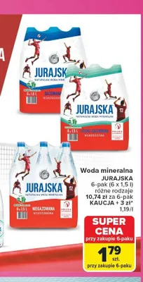 Woda mineralna Jurajska 6-pak promocja w Carrefour