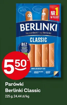 Parówki Berlinki Classic promocja w Żabka
